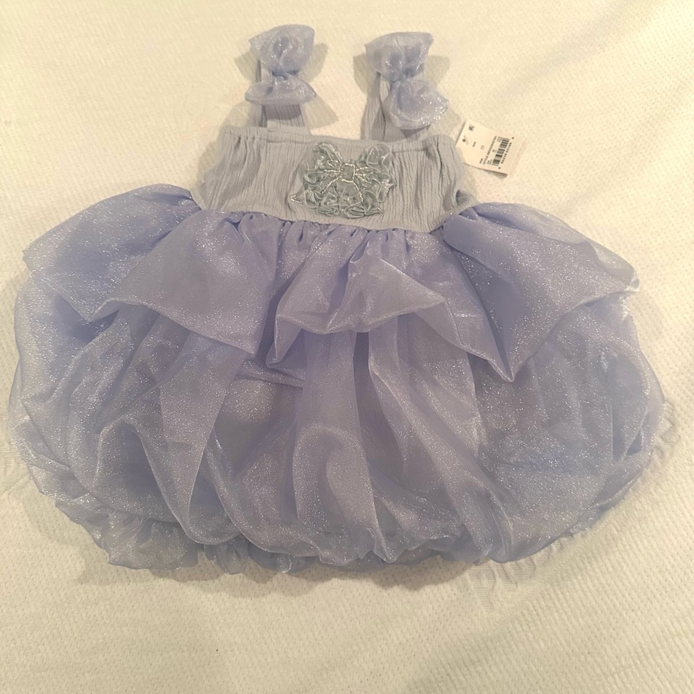 Blue Tulle Toddler Dress
